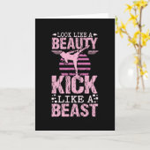 Karate Beauty Karte (Gelbe Blume)