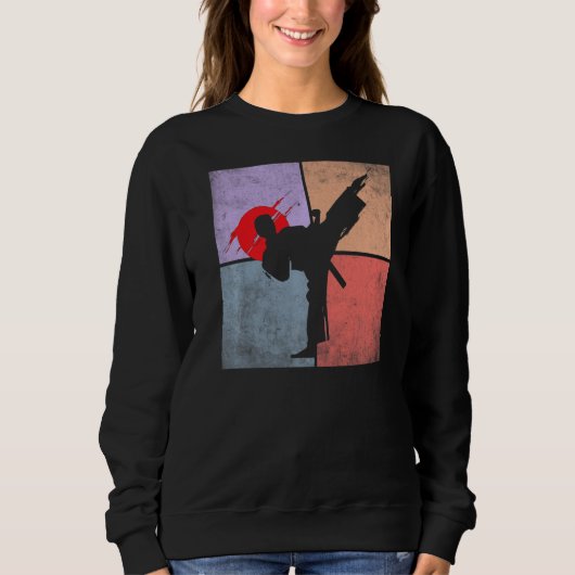 Karate Bel Karate Silhouette Sweatshirt (Vorderseite)