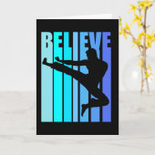 Karate Believe Birthday Black Belt Kung Fu Karte (Gelbe Blume)