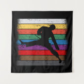 Karate Belt Colors Silhouette Wandteppich (Vorderseite (Horizontal))