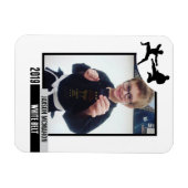 Karate Belt Erreichbarkeit Flexibles Foto Magnet (Horizontal)