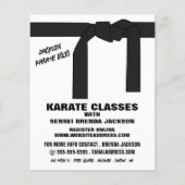 Karate Belt, Karate Class Advertising Flyer (Vorne)