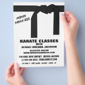 Karate Belt, Karate Class Advertising Flyer (Hand)