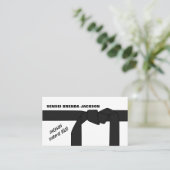 Karate Belt, Karate Sensei Visitenkarte (Stehend Vorderseite)