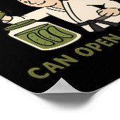 Karate Belt Level kann Jar Tops Martial Arts öffne Poster (Ecke)