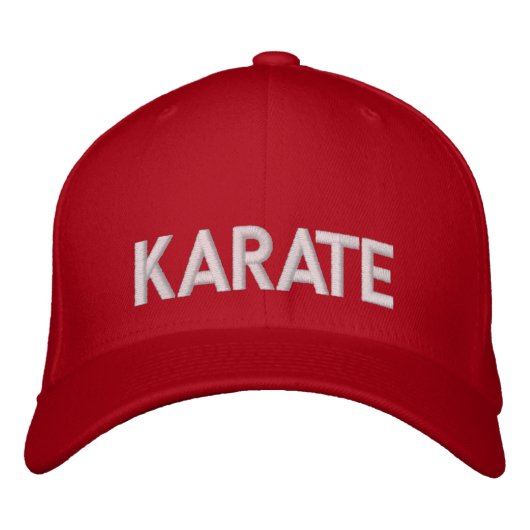 Karate Bestickte Kappe (Vorderseite)