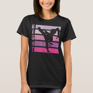 Karate Birthday 8 Year Taekwondo Girl 8th Bir T-Shirt