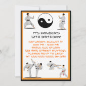 Karate Birthday Einladung (Vorderseite)