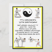 Karate Birthday Einladung (Vorderseite)