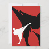 Karate Birthday Party Einladungen für Kinder (Rückseite)