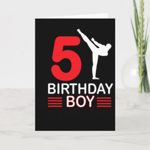 Karate Birthday T-Shirt Boy Gift Kinder Taekwondo  Karte