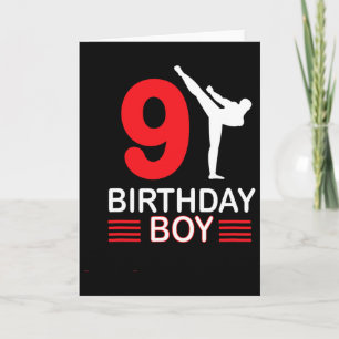 Karate Birthday T-Shirt Boy Gift Kinder Taekwondo  Karte
