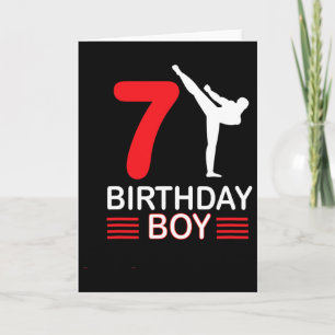 Karate Birthday T-Shirt Boy Gift Kinder Taekwondo Karte
