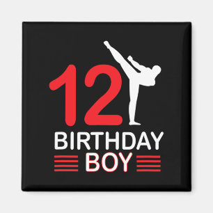 Karate Birthday T-Shirt Boy Gift Kinder Taekwondo Magnet