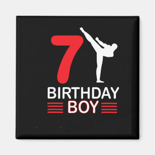 Karate Birthday T-Shirt Boy Gift Kinder Taekwondo Magnet