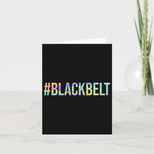 Karate Black Belt #Blackbelt Karte (Vorderseite)