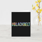Karate Black Belt #Blackbelt Karte (Gelbe Blume)