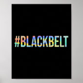 Karate Black Belt #Blackbelt Poster (Vorne)