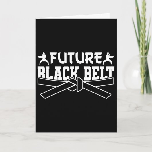 Karate Black Belt Gi Uniform Future Black Belt Karte (Vorderseite)