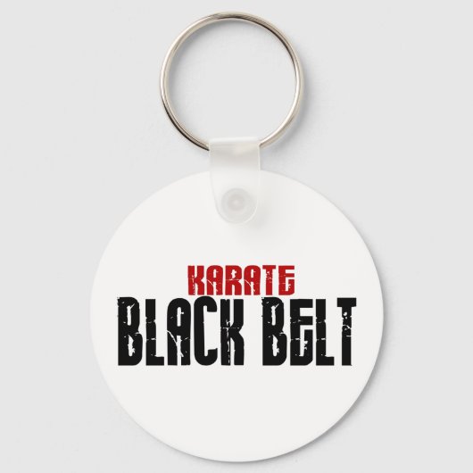 Karate Black Belt Karate Schlüsselanhänger (Vorderseite)