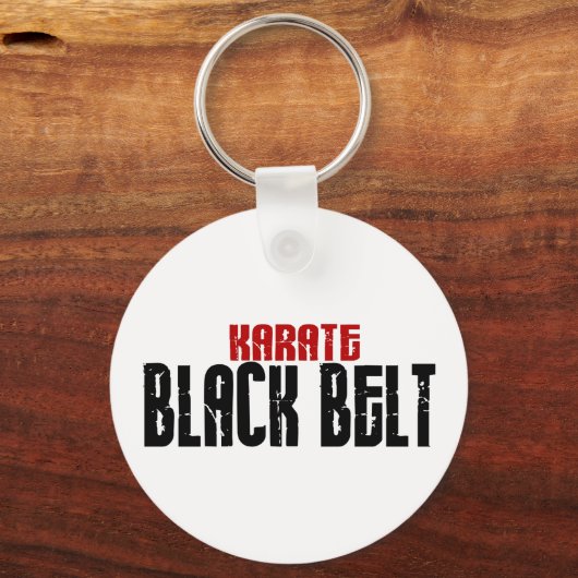 Karate Black Belt Karate Schlüsselanhänger (Vorderseite)
