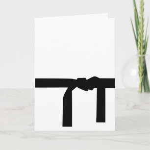 Karate Black Belt Karte