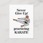 Karate Black Belt Martial Arts Academy Visitenkarte (Vorderseite)