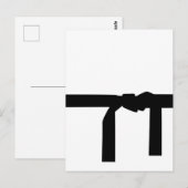 Karate Black Belt Postkarte (Vorne/Hinten)
