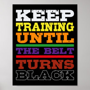 Karate Black Belt Training Japanisch Kampfkunst S Poster