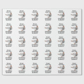 Karate Black Belt verzichten niemals auf Kampfkuns Geschenkpapier (Flach)