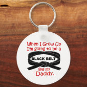 KARATE Black Belt wie mein Papa 1 Schlüsselanhänger (Vorderseite)