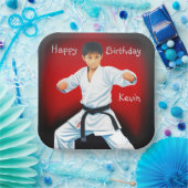 Karate Boy Birthday Pappteller (Party)