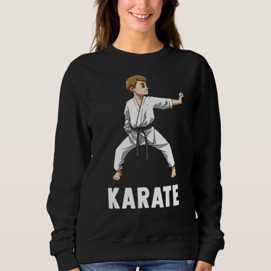 Karate Boy Kid Karate Mixed Martial Arts Sweatshirt (Vorderseite)