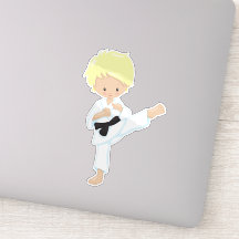 Karate Boy, Niedlicher Junge, Blonde Hair, Schwarz