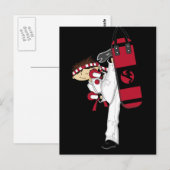 Karate Boy Postcard Postkarte (Vorne/Hinten)