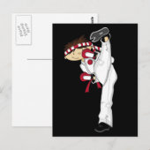 Karate Boy Postcard Postkarte (Vorne/Hinten)