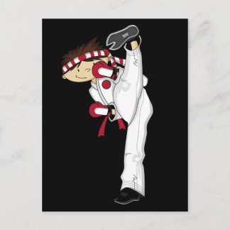 Karate Boy Postcard Postkarte