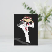 Karate Boy Postcard Postkarte (Stehend Vorderseite)