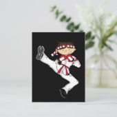 Karate Boy Postcard Postkarte (Stehend Vorderseite)