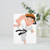 KARATE BOY POSTKARTE (Stehend Vorderseite)