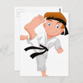 KARATE BOY POSTKARTE (Vorne/Hinten)