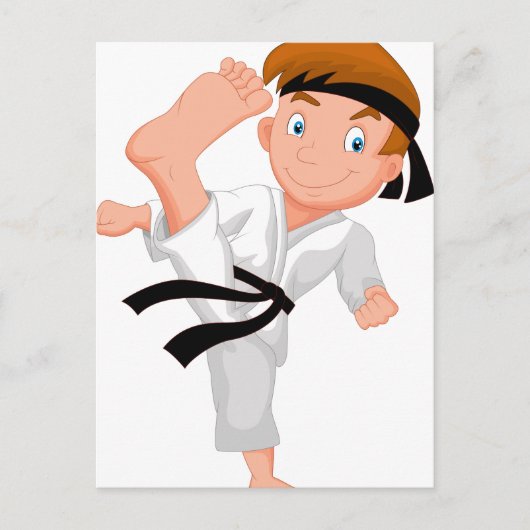 KARATE BOY POSTKARTE (Vorderseite)