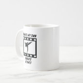 Karate-Bremsungen Kaffeetasse (Vorderseite Links)