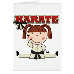 KARATE - brünette Mädchen-T - Shirts und Geschenke