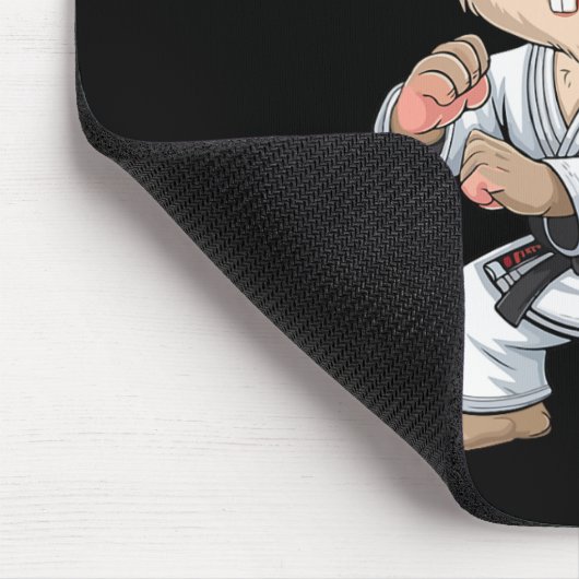 Karate Bunny Martial Arts Rabbit Funny für Kinder  Mousepad (Ecke)