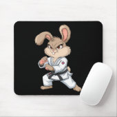 Karate Bunny Martial Arts Rabbit Funny für Kinder Mousepad (Mit Mouse)