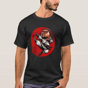 Karate Capybara Lustiges Capybara Judo für Jungen T-Shirt