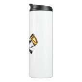 Karate Cat Cartoon Funny Thermosbecher (Nach rechts gedreht)
