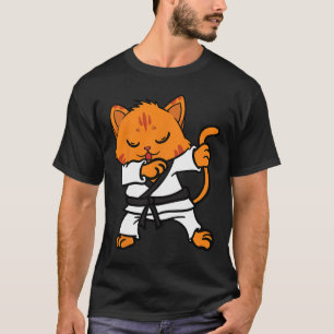Karate Cat Dab Dance Martial Arts Dabbing Comt Spa T-Shirt