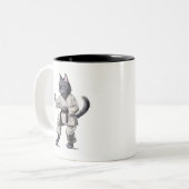Karate Cat Stance Tasse (Vorderseite Links)